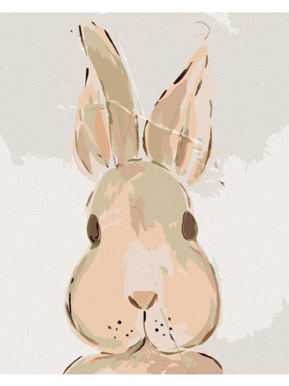 Diamantové maľovanie - HNEDÝ KRÁLIK (HALEY BUSH) (Rámovanie bez rámu a bez vypnutia plátna, Rozmer 40x50 cm)