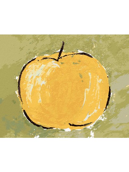 Diamantové maľovanie - ZÁTIŠIE JABLKO I (HALEY BUSH) (Rámovanie bez rámu a bez vypnutia plátna, Rozmer 40x50 cm)