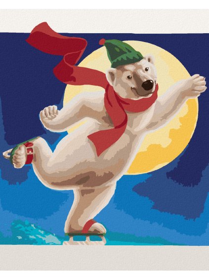 Diamantové maľovanie - KORČUĽUJÚCI MEDVEDÍK (SUE ELLEN BROWN) (Rámovanie bez rámu a bez vypnutia plátna, Rozmer 40x50 cm)