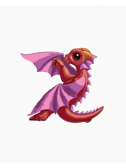 Diamantové maľovanie - DRÁČIK V TVARE PÍSMENKA Z (SUE ELLEN BROWN) (Rámovanie bez rámu a bez vypnutia plátna, Rozmer 40x50 cm)