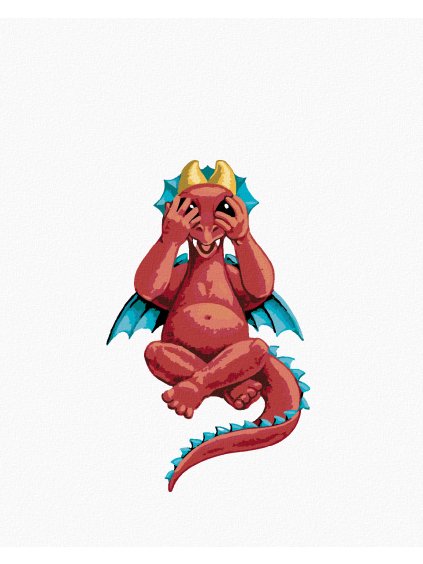 Diamantové maľovanie - DRÁČIK V TVARE PÍSMENKA I (SUE ELLEN BROWN) (Rámovanie bez rámu a bez vypnutia plátna, Rozmer 40x50 cm)