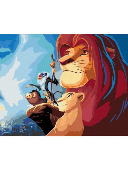 Diamantové maľovanie - PLAGÁT LEVÍ KRÁĽ II (Rámovanie bez rámu a bez vypnutia plátna, Rozmer 40x50 cm)