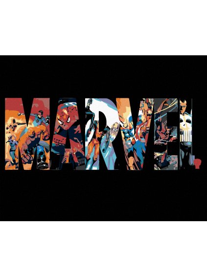 Diamantové maľovanie - MARVEL (Rámovanie bez rámu a bez vypnutia plátna, Rozmer 40x50 cm)
