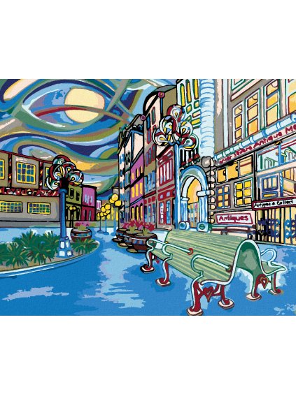 Diamantové maľovanie - FAREBNÝ SEATTLE (Rámovanie bez rámu a bez vypnutia plátna, Rozmer 40x50 cm)