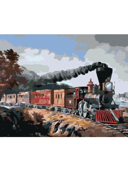 Diamantové maľovanie - AMERICKÝ EXPRES (Rámovanie bez rámu a bez vypnutia plátna, Rozmer 40x50 cm)