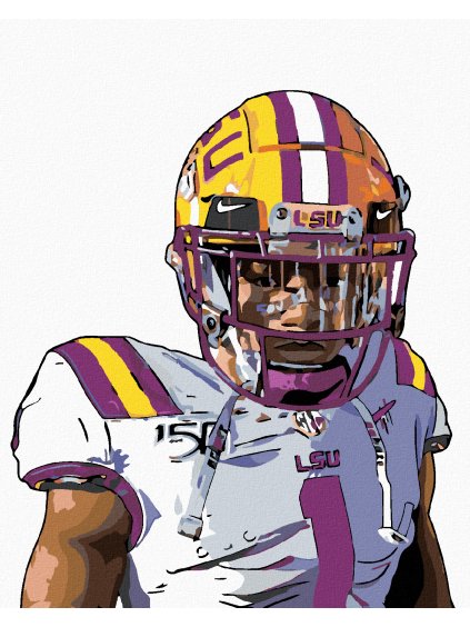 Diamantové maľovanie - AMERICKÝ FUTBAL 02 (Rámovanie bez rámu a bez vypnutia plátna, Rozmer 40x50 cm)