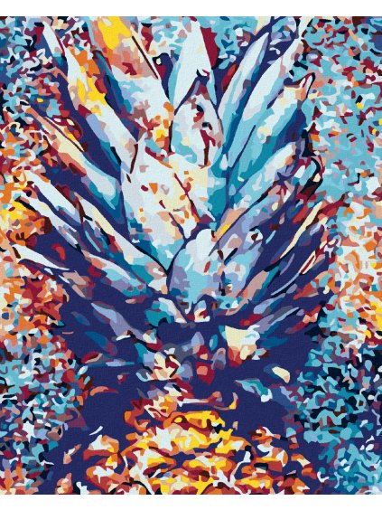 Diamantové maľovanie - ANANAS (Rámovanie bez rámu a bez vypnutia plátna, Rozmer 40x50 cm)