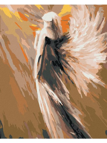 Diamantové maľovanie - ANJEL V TME (Rámovanie bez rámu a bez vypnutia plátna, Rozmer 40x50 cm)