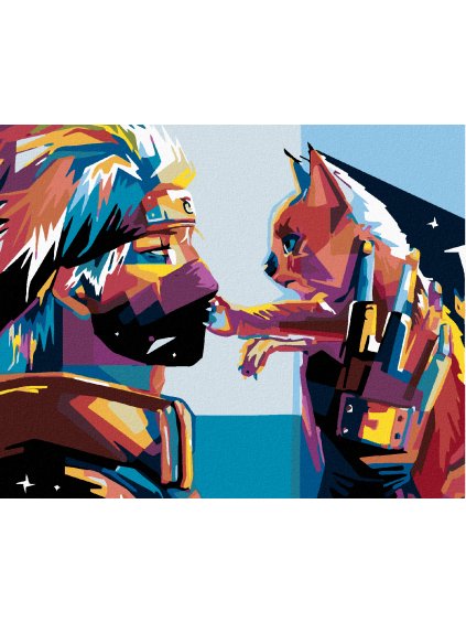 Diamantové maľovanie - ANIME NARUTO (Rámovanie bez rámu a bez vypnutia plátna, Rozmer 40x50 cm)