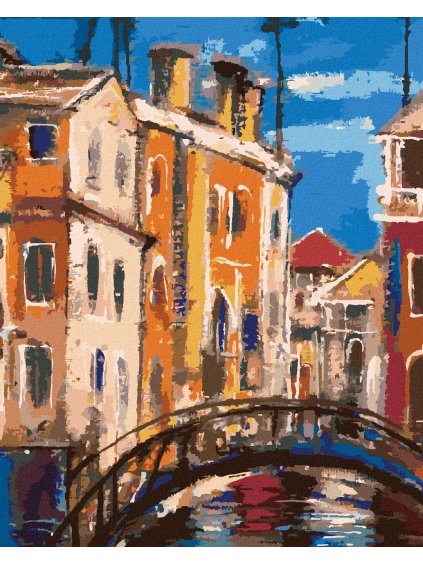 Diamantové maľovanie - ANTICKÝ MOST (Rámovanie bez rámu a bez vypnutia plátna, Rozmer 40x50 cm)