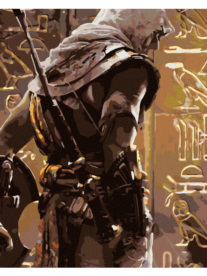 Diamantové maľovanie - ASSASSIN 03 (Rámovanie bez rámu a bez vypnutia plátna, Rozmer 40x50 cm)