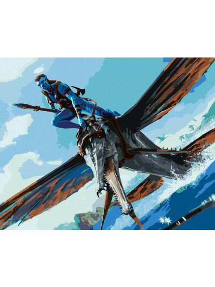 Diamantové maľovanie - AVATAR NA ZVIERATI (Avatar) (Rámovanie bez rámu a bez vypnutia plátna, Rozmer 40x50 cm)