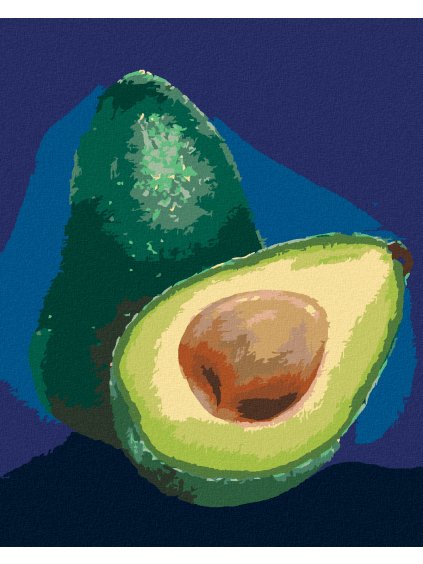 Diamantové maľovanie - AVOKÁDO 2 (MYROSLAVA  VOLOSCHUK) (Rámovanie bez rámu a bez vypnutia plátna, Rozmer 40x50 cm)