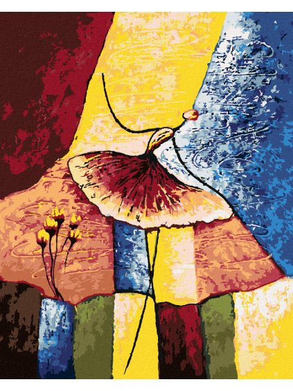 Diamantové maľovanie - BALETKA S MOTÝLIOU SUKŇOU (Rámovanie bez rámu a bez vypnutia plátna, Rozmer 40x50 cm)