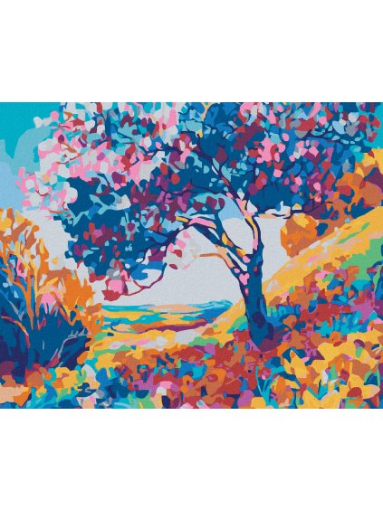 Diamantové maľovanie - FAREBNÁ KRÁSA PRÍRODY (Rámovanie bez rámu a bez vypnutia plátna, Rozmer 40x50 cm)