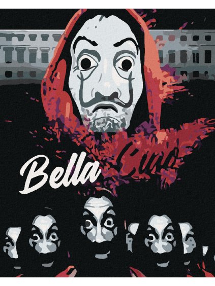 Diamantové maľovanie - BELLA CIAO (Rámovanie bez rámu a bez vypnutia plátna, Rozmer 40x50 cm)