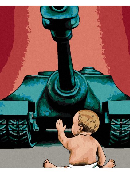 Diamantové maľovanie - BEZ STRACHU (Rámovanie bez rámu a bez vypnutia plátna, Rozmer 40x50 cm)