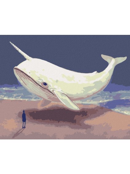 Diamantové maľovanie - FANTASY VEĽRYBA (Rámovanie bez rámu a bez vypnutia plátna, Rozmer 40x50 cm)