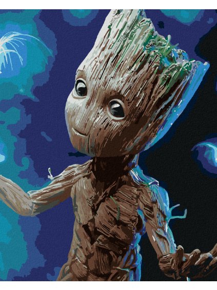 Diamantové maľovanie - GROOT (Rámovanie bez rámu a bez vypnutia plátna, Rozmer 40x50 cm)