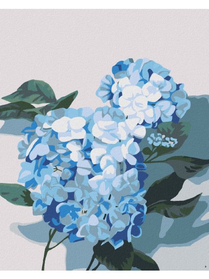 Diamantové maľovanie - HORTENZIA 2 (MYROSLAVA VOLOSCHUK) (Rámovanie bez rámu a bez vypnutia plátna, Rozmer 40x50 cm)