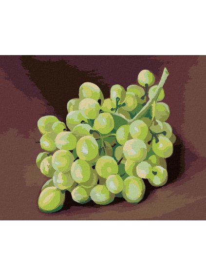 Diamantové maľovanie - HROZNO (MYROSLAVA  VOLOSCHUK) (Rámovanie bez rámu a bez vypnutia plátna, Rozmer 40x50 cm)