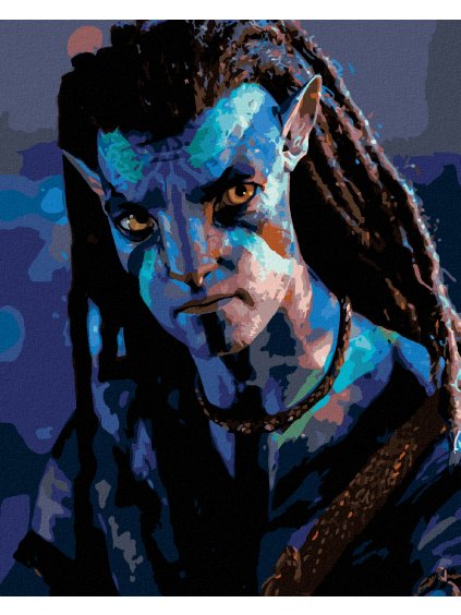 Diamantové maľovanie - JAKE SULLY (Avatar) (Rámovanie bez rámu a bez vypnutia plátna, Rozmer 40x50 cm)