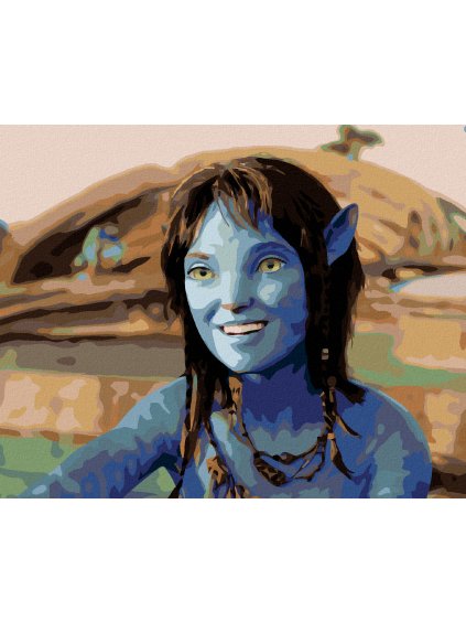 Diamantové maľovanie - KIRI (Avatar) (Rámovanie bez rámu a bez vypnutia plátna, Rozmer 40x50 cm)