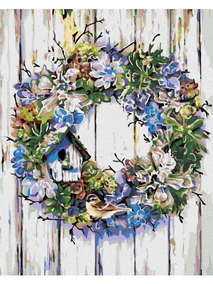 Diamantové maľovanie - KVETINOVÝ VANKÚŠ (Rámovanie bez rámu a bez vypnutia plátna, Rozmer 40x50 cm)