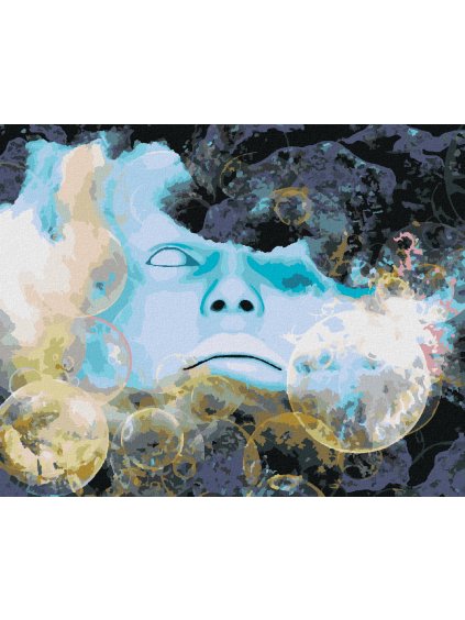 Diamantové maľovanie - ĽUDSKÁ PREDSTAVIVOSŤ (Rámovanie bez rámu a bez vypnutia plátna, Rozmer 40x50 cm)