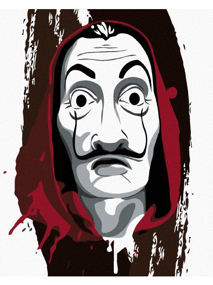 Diamantové maľovanie - GRAFIKA MASKY (La casa de papel)