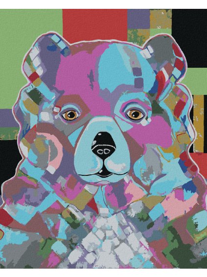 Diamantové maľovanie - MACKO (JONNA JAMES) (Rámovanie bez rámu a bez vypnutia plátna, Rozmer 40x50 cm)