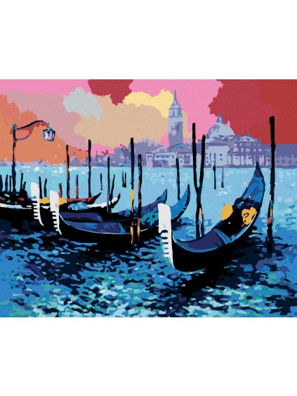 Diamantové maľovanie - MODRÉ BENÁTKY (Rámovanie bez rámu a bez vypnutia plátna, Rozmer 40x50 cm)