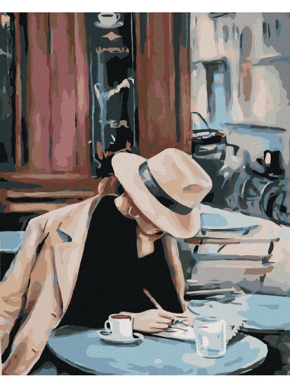 Diamantové maľovanie - TAJNÁ ŽENA (Rámovanie bez rámu a bez vypnutia plátna, Rozmer 40x50 cm)