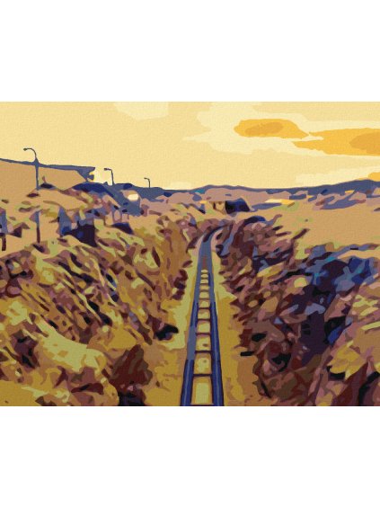 Diamantové maľovanie - ÚZKOKOĽAJKA (Rámovanie bez rámu a bez vypnutia plátna, Rozmer 40x50 cm)