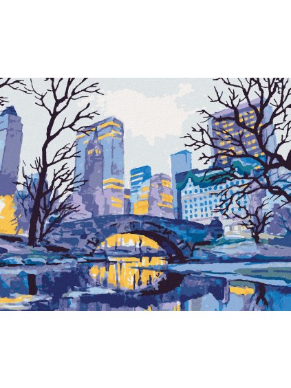 Diamantové maľovanie - MOST V NEW YORKU (Rámovanie bez rámu a bez vypnutia plátna, Rozmer 40x50 cm)