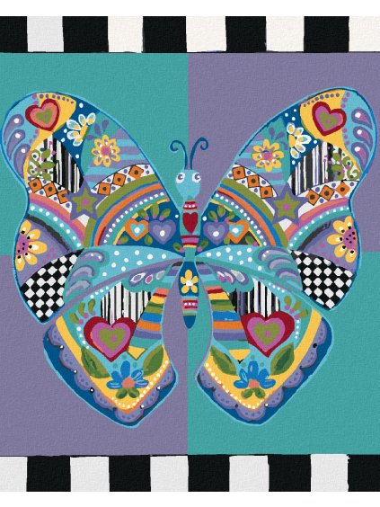 Diamantové maľovanie - MOTÝĽ (JONNA JAMES) (Rámovanie bez rámu a bez vypnutia plátna, Rozmer 40x50 cm)