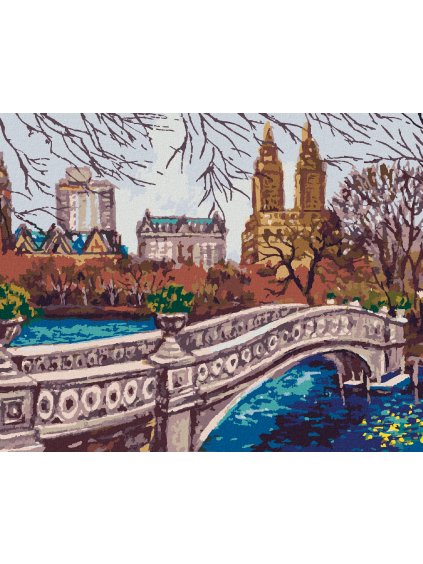 Diamantové maľovanie - NEW YORK CENTRAL PARK_I (Rámovanie bez rámu a bez vypnutia plátna, Rozmer 40x50 cm)