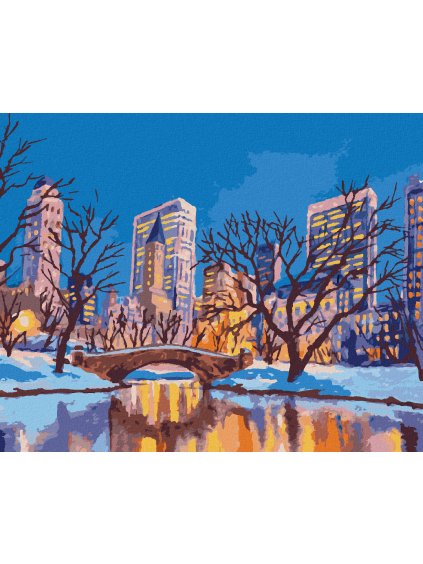 Diamantové maľovanie - NEW YORK CENTRAL PARK_II (Rámovanie bez rámu a bez vypnutia plátna, Rozmer 40x50 cm)