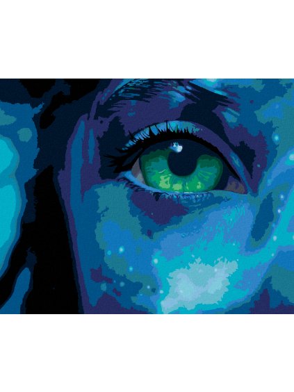 Diamantové maľovanie - OKO POD VODOU (Avatar) (Rámovanie bez rámu a bez vypnutia plátna, Rozmer 40x50 cm)