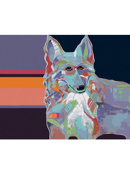Diamantové maľovanie - PES KÓLIA (JONNA JAMES) (Rámovanie bez rámu a bez vypnutia plátna, Rozmer 40x50 cm)