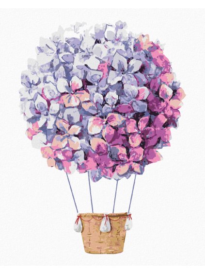 Diamantové maľovanie - ORGOVÁNOVÝ BALÓN (Rámovanie bez rámu a bez vypnutia plátna, Rozmer 40x50 cm)