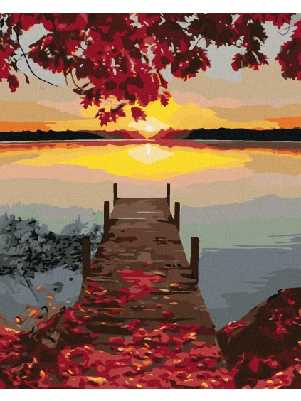 Diamantové maľovanie - JESENNÝ LEV (Rámovanie bez rámu a bez vypnutia plátna, Rozmer 40x50 cm)