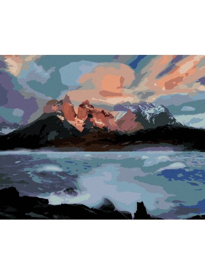 Diamantové maľovanie - ROZBÚRENÁ RIEKA (DENNIS FRATES) (Rámovanie bez rámu a bez vypnutia plátna, Rozmer 40x50 cm)