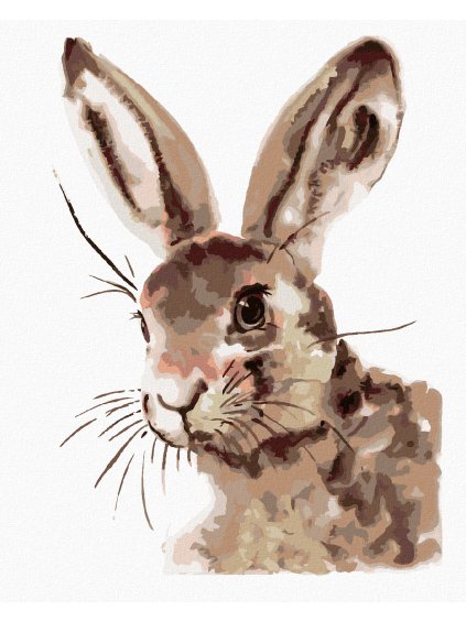 Diamantové maľovanie - ROZTOMILÝ KRÁLIK (Rámovanie bez rámu a bez vypnutia plátna, Rozmer 40x50 cm)