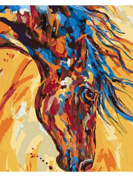 Diamantové maľovanie - ŽIARIVKA S HRIVOU (Rámovanie bez rámu a bez vypnutia plátna, Rozmer 40x50 cm)