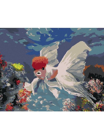 Diamantové maľovanie - RYBA ZÁVOJNATKA (Rámovanie bez rámu a bez vypnutia plátna, Rozmer 40x50 cm)