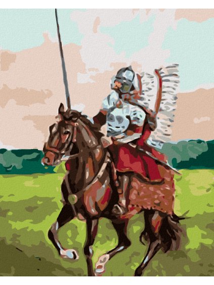 Diamantové maľovanie - POĽSKY HUSÁR (Rámovanie bez rámu a bez vypnutia plátna, Rozmer 40x50 cm)