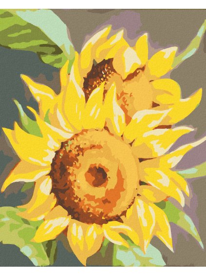 Diamantové maľovanie - SLNEČNICA 2 (MYROSLAVA VOLOSCHUK) (Rámovanie bez rámu a bez vypnutia plátna, Rozmer 40x50 cm)