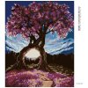Diamantové maľovanie - ROMANTICKÉ STROMY (Rámovanie bez rámu a bez vypnutia plátna, Rozmer 40x50 cm)