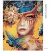 Diamantové maľovanie - VTÁČIA ŽENA (Rámovanie bez rámu a bez vypnutia plátna, Rozmer 40x50 cm)